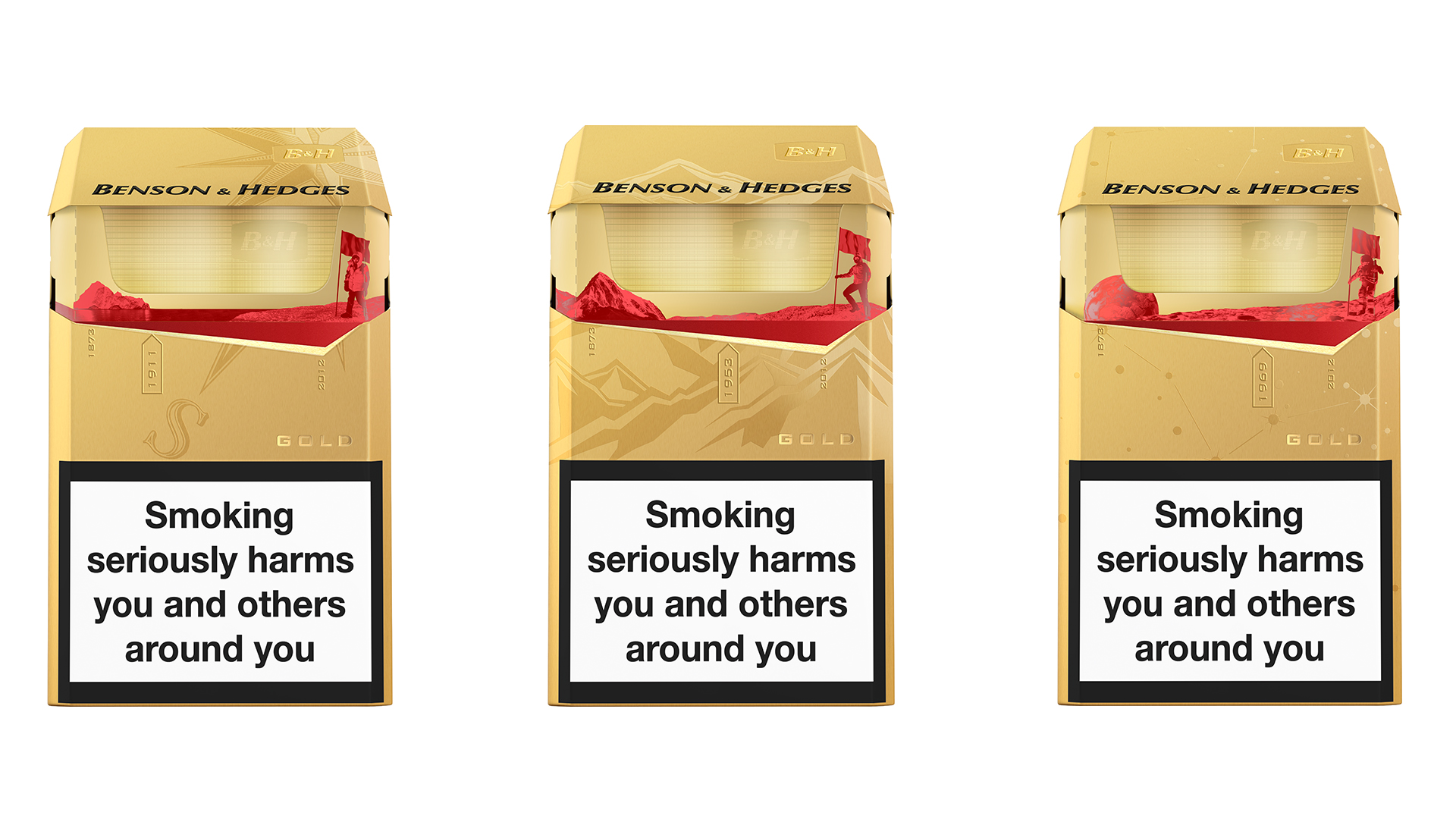 Limited Edition Pack designs for Benson & Hedges Gold